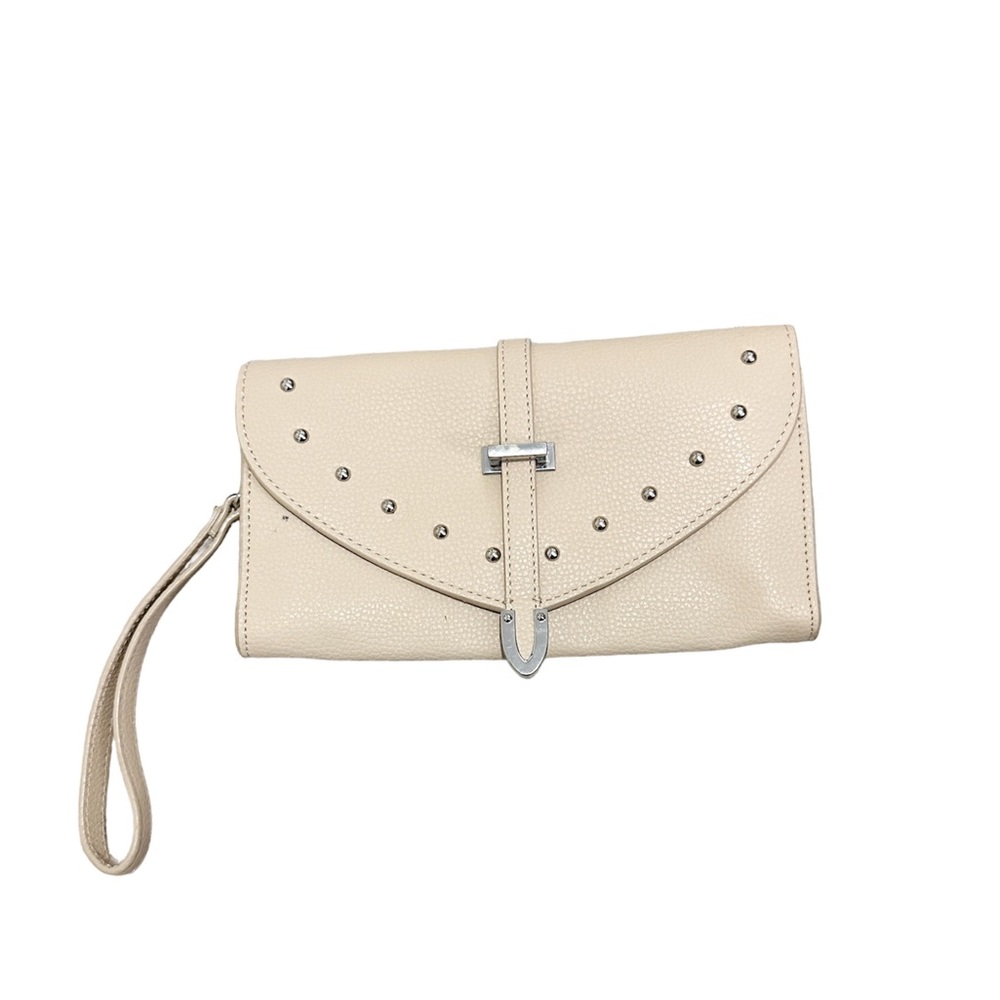 Express Cream Mini Wristlet